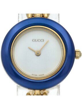Gucci Change Bezel Watch 11 12.2 Box 6 White OH Polished